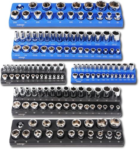DISEN Magnetic Socket Organizer Set