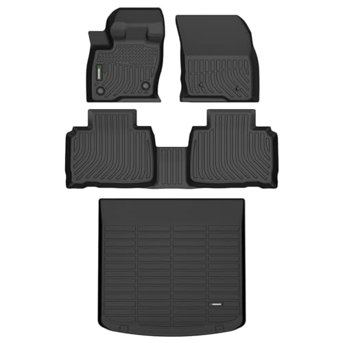 Floor Mats & Cargo Liners for 2019-2023 Lincoln Nautilus/2016-2018 Lincoln MKX - All Weather for Lincoln Nautilus Floor Mats, for Lincoln MKX Floor Liner Cargo Mat Trunk Liner, Black