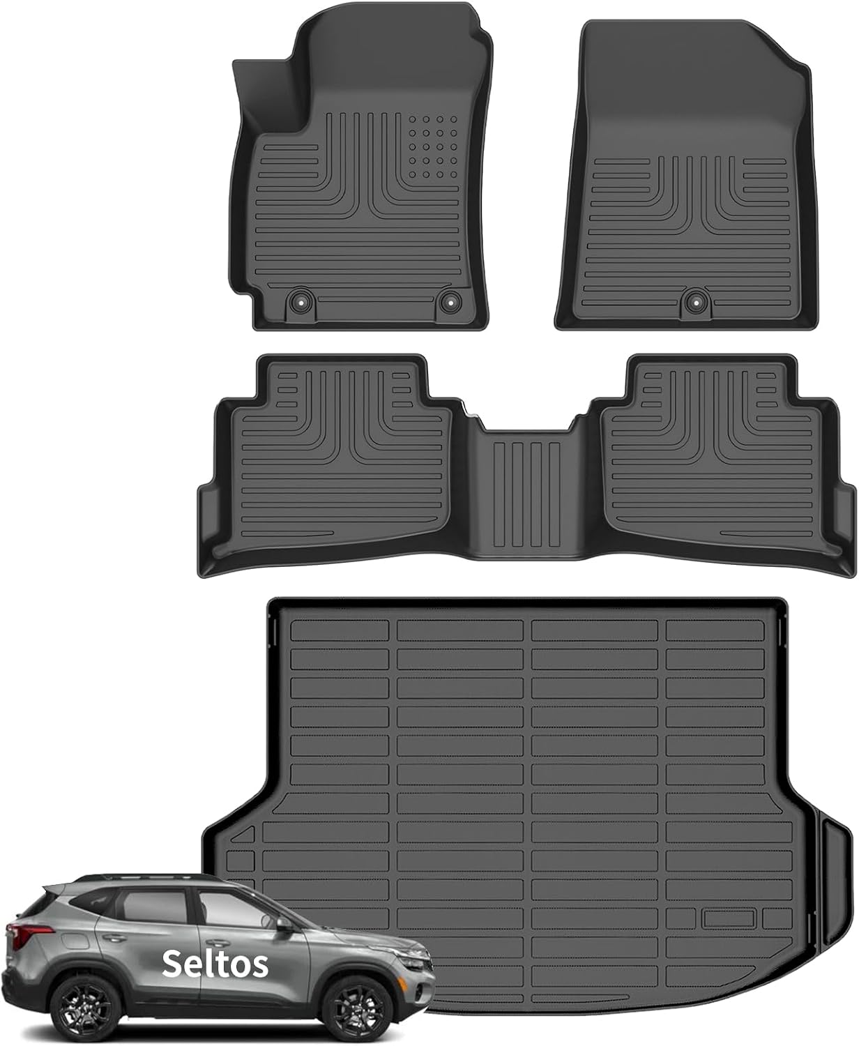 Wayhigh All-Weather Floor Mats & Cargo Liner Set