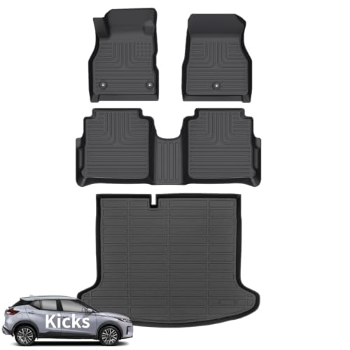 Wayhigh-for Nissan Kicks 2018-2024 All Weather Floor Mats and Cargo Liner Set