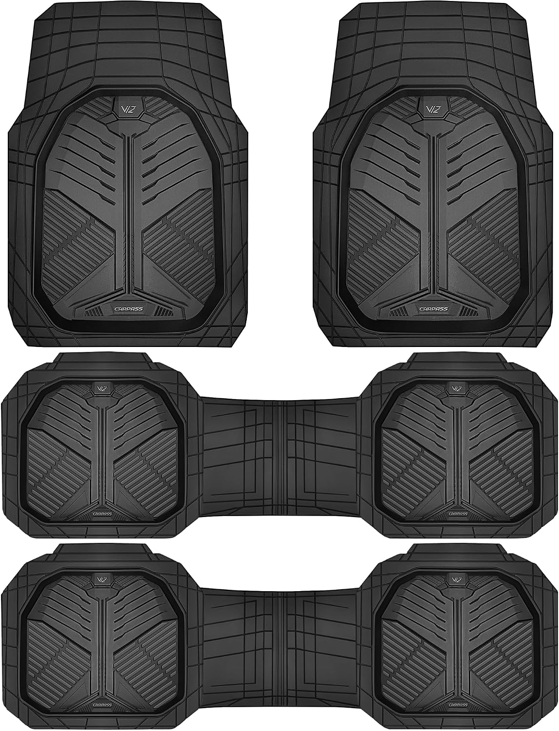 CAR PASS Heavy Duty 3-Row Mats