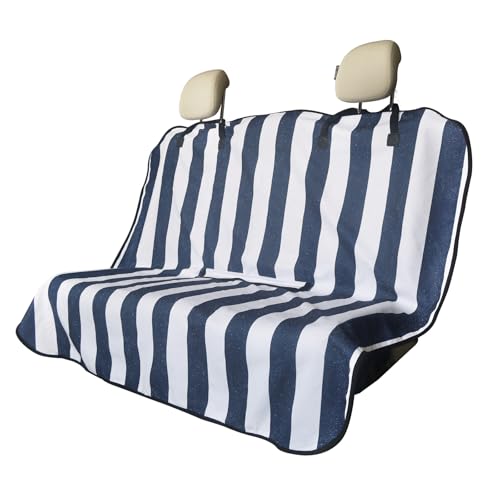 LoyaGour Back Seat Cover (Blue Stripe)