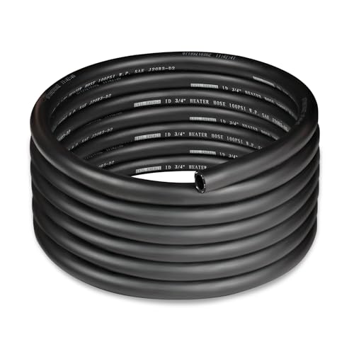 EVIL ENERGY 3/4" Heater Hose Coolant Radiator Straight 100PSI SAE 20R3 15FT Black