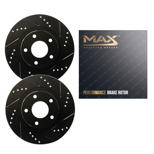 Max Advanced Brakes Front Brake Rotors for Towing & Heavy Loads