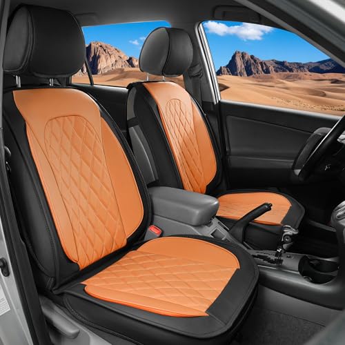 LINGVIDO Car Seat Covers  Premium Nappa Leather Full Set for Front & Rear Seats, Durable, Comfortable, Easy to Install, Fits Most Cars, Sedans, SUVs  Ideal for Commuters, Families & Road Trips