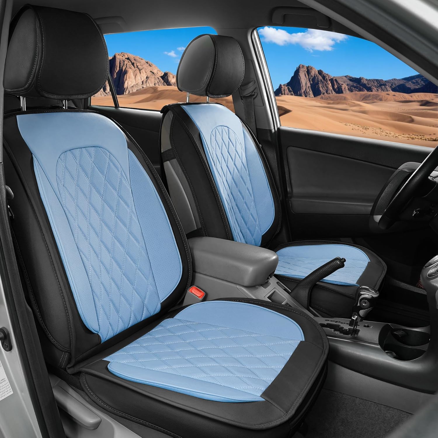 LINGVIDO Car Seat Covers  Premium Nappa Leather Full Set for Front & Rear Seats, Durable, Comfortable, Easy to Install, Fits Most Cars, Sedans, SUVs  Ideal for Commuters, Families & Road Trips