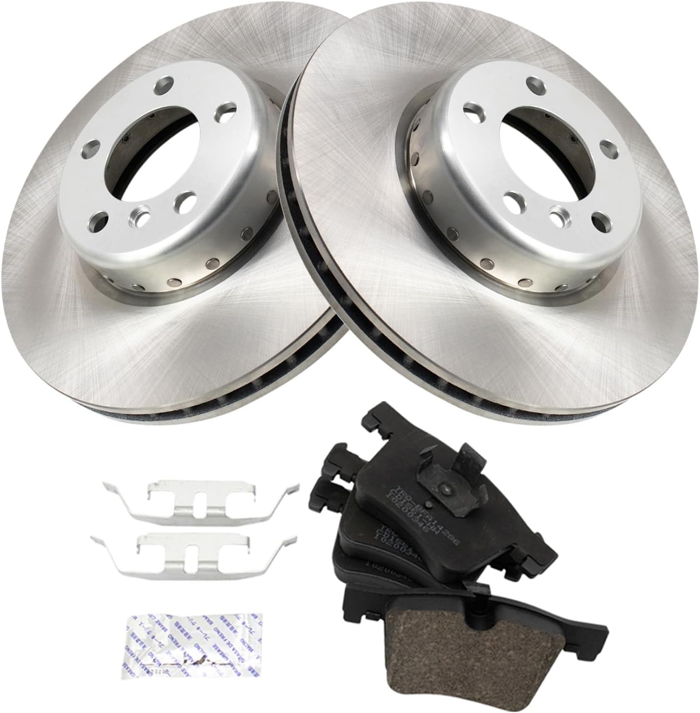 TRQ Front Brake Pad & Rotor Kit Compatible with 13-20 BMW