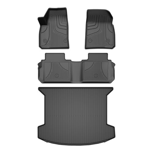 Floor Mats& Cargo Mat fit for Cadillac XT5 2017-2025: Custom Fit All Weather TPE Heavy Duty Car Floor Liners 2025 XT5 Accessories