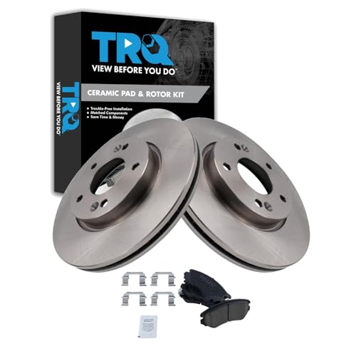 TRQ Front Brake Pad & Rotor Kit Ceramic