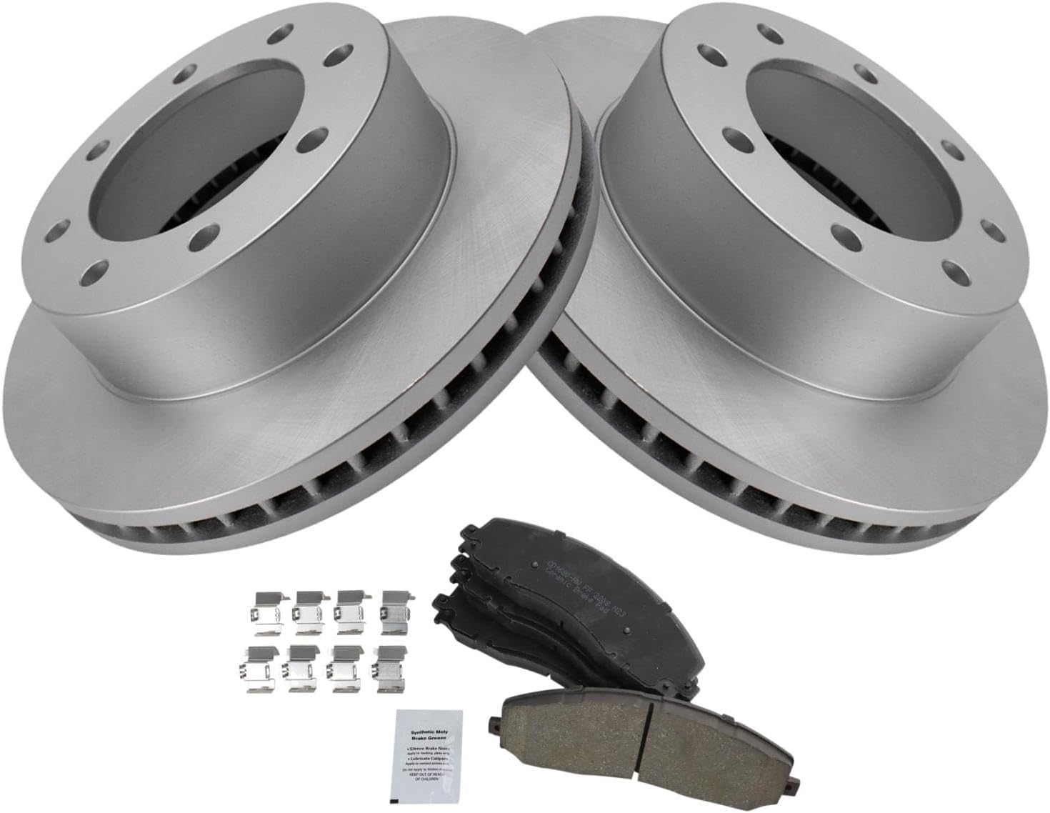 TRQ Front Brake Pad & Rotor Kit (2013 Ford F-250)