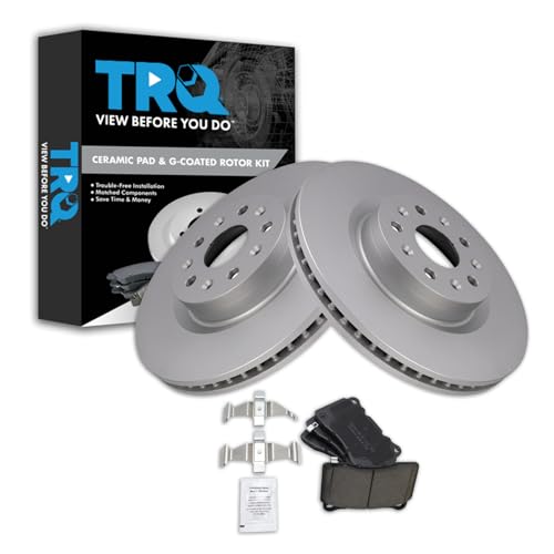 TRQ Cadillac Ceramic & G-Coated Rotor Kit