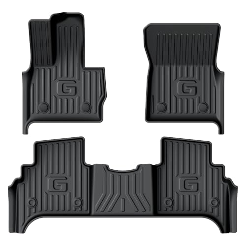 Original Floor Mats for 2019-2024 2025 Mercedes-Benz G Class/G550/G580/AMG G63 SUV - Custom Fit All Weather TPE Floor Liners 1st & 2nd Row Full Set Car Mats, Black