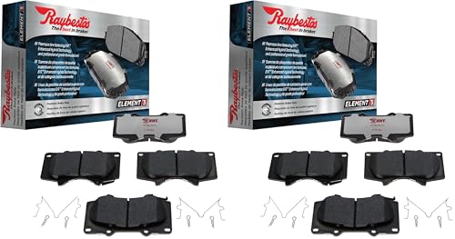 Raybestos Element3 EHTTM Replacement Front Brake Pad Set for Select 1996-2002 Toyota 4Runner and 1995-1998/2004 Toyota Tacoma Model Years (EHT436AH) (Pack of 2)