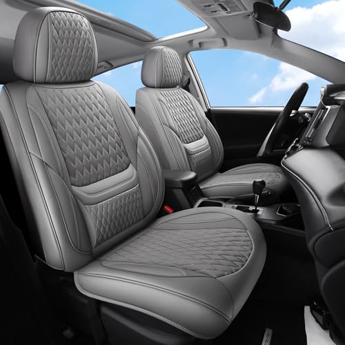 FaiFani Breathable Leather Seat Covers (Gray)