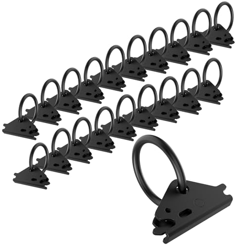 Eapele 20pcs Steel E-Track O Ring Tie-Down Anchors