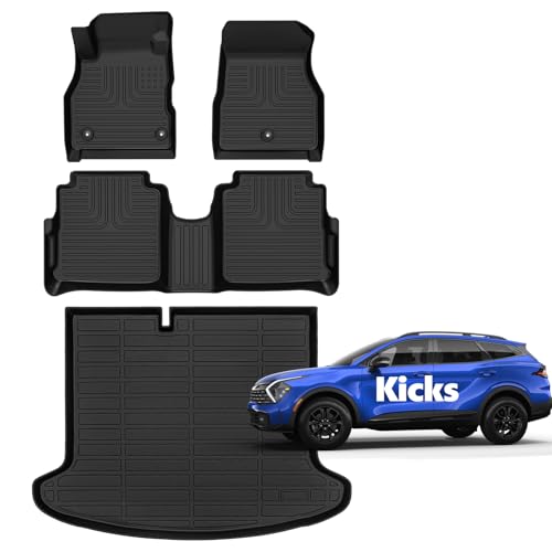 for Nissan Kicks Floor Mats 2024 2023 2022 2021 2020 2019 2018 Car Mats for Nissan Kicks Accessories All Weather Floor Mats Cargo Liner 2018-2024