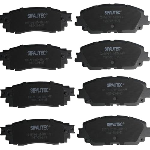 SIPAUTEC-8pcs Ceramic Brake Pads Replacement For 2018-2022 Toyota Camry Hybrid/XLE/XSE,For 2019-2022 Rav4 Lexus ES350 ES250 UX200 UX250h,For 2019-2022 Toyota Avalon (D1879+D2076)