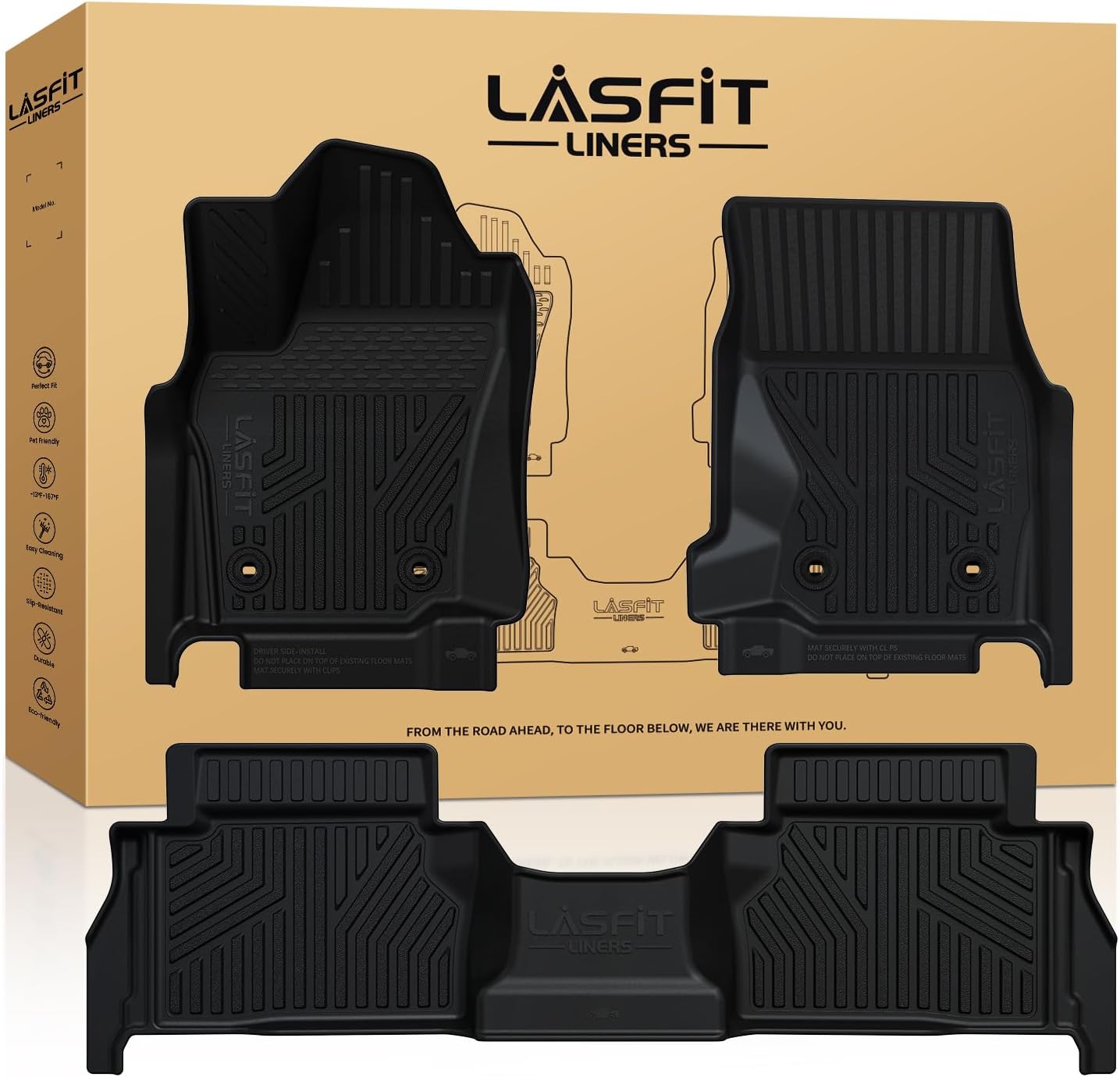LASFIT Floor Mats for Toyota Tacoma 2024-2026