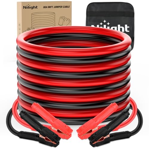 Nilight 0GA 30 FT Jumper Cables