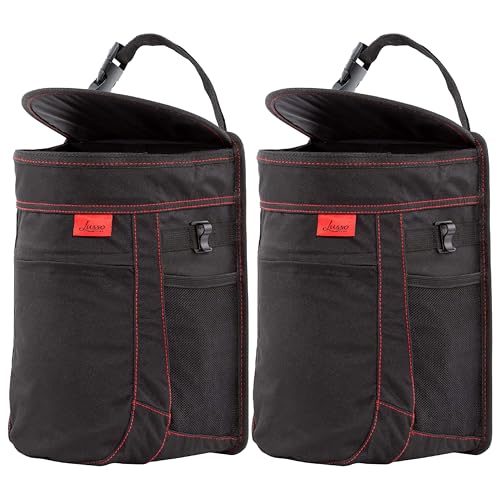 Lusso Gear Spill-Proof Car Trash Can (2 Pack)