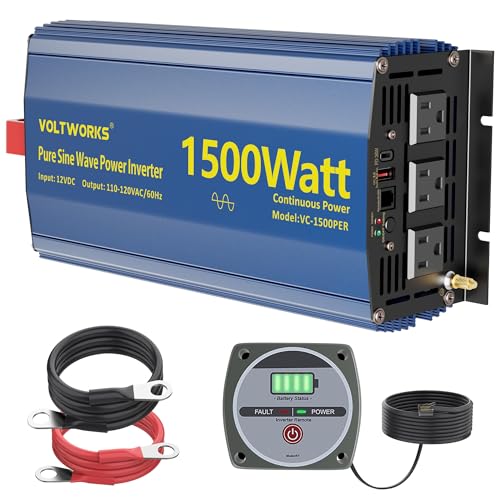 VOLTWORKS 1500W Pure Sine Wave Inverter