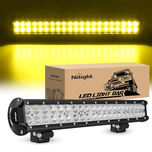 Nilight 20" 126W Yellow Beam
