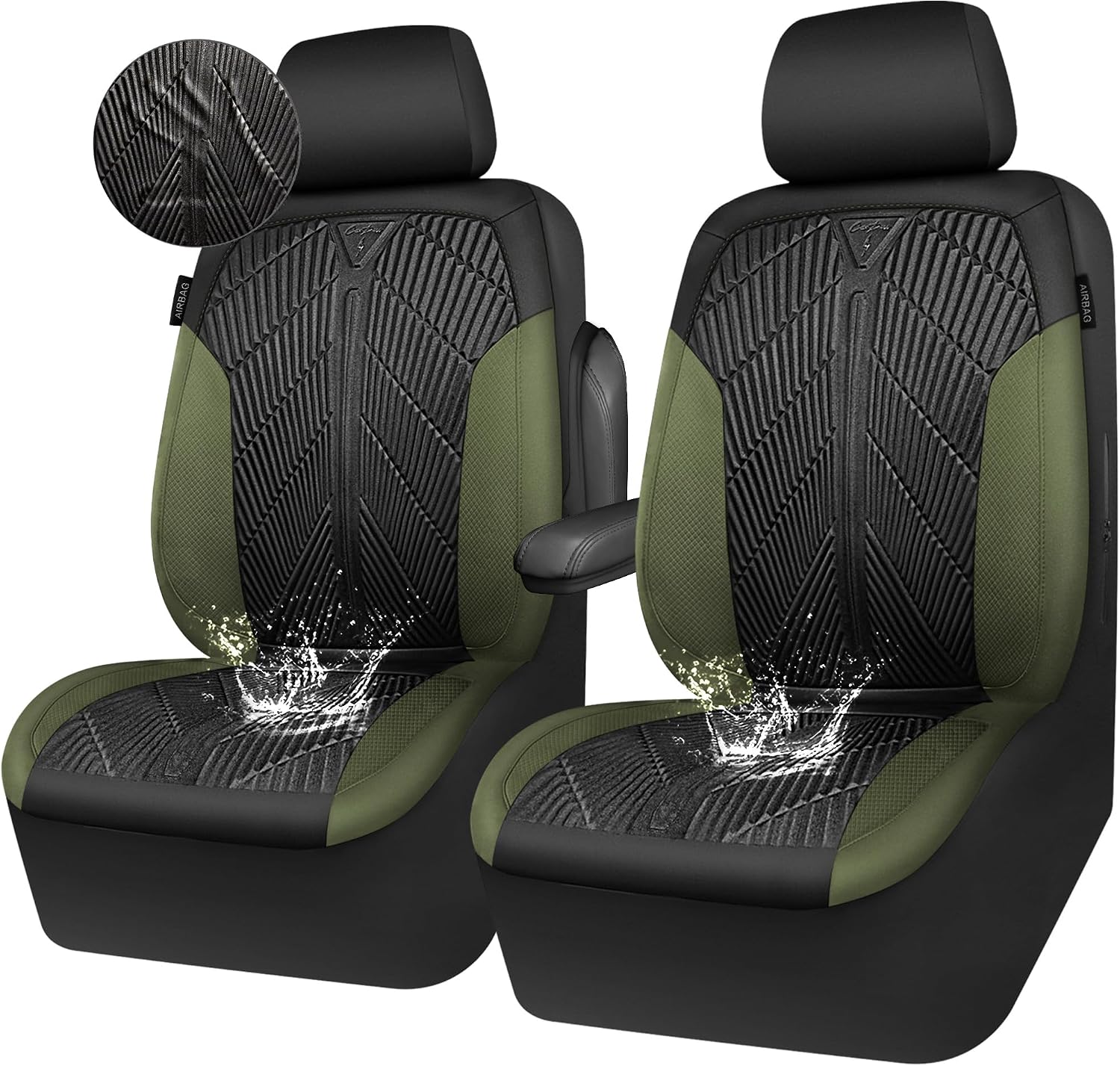 CAR PASS Waterproof Front Seat Covers