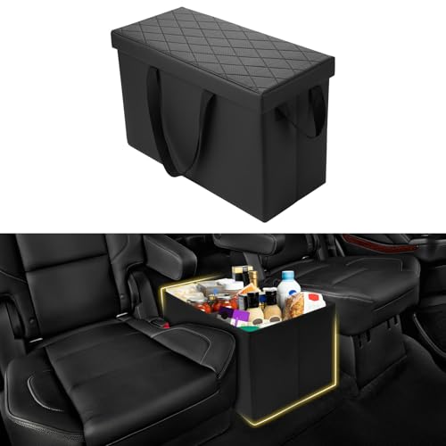Mixsuper Liner Car Seat Organizer for 2015-2020 Chevrolet Suburban/GMC Yukon XL, Console Organizer Backseat Box for Chevy Suburban, Dog Toy Box Storage Bin Kids Toys Baby Supplies Travel Accessories
