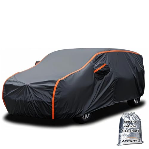 Lightweight Mini Van Cover Large Outdoor Car Cover Waterproof All Weather Full Exterior Cover Fit MPV Under 206"