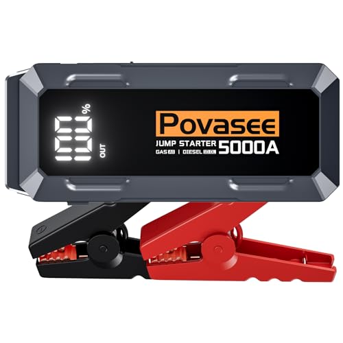 Povasee Car Battery Jump Starter 5000A