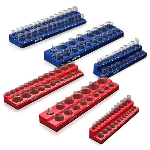 AIUITIO 6-Piece Magnetic Socket Organizer Set