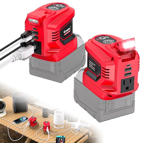 Power Inverter Compatible with Milwaukee 18V Battery (Ecarke)