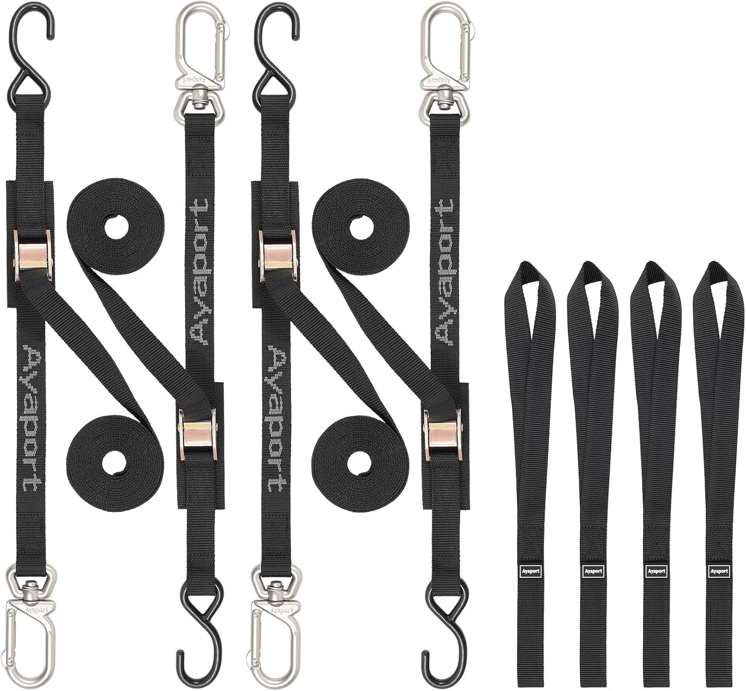 Ayaport Cam Buckle Tie Down Straps 6 ft