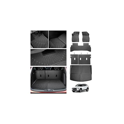 Cartist Floor Mats and Cargo Liner Fit for Chevy Trailblazer FWD 2021-2025 2026 All Weather Floor Mat Trailblazer Accessories Heavy Duty Carpet Protection (Only Fit Cargo in Upper Deck Position)