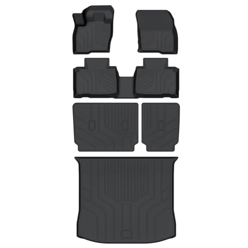 Cartist Floor Mats and Cargo Liner with Backrest Mat Fit for Ford Edge 2015-2025 2026 All Weather Floor Mats for Edge Accessories Heavy Duty