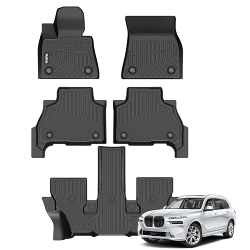 Wailtnb All Weather Floor Mats for BMW X7 2019-2025 (Only for 6 Passenger)