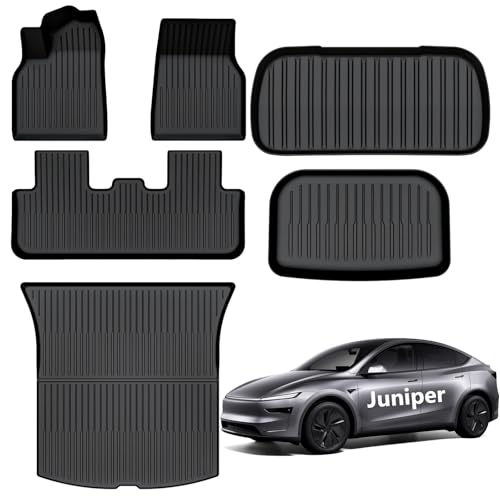 AUXKO All Weather Floor Mats for Tesla Model Y Juniper