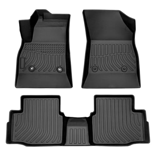 HAFIDI Floor Mats Fit for 2016-2019 Chevy Chevrolet Cruze (Not for 2016 Cruze Limited) All Weather Protection TPE Car Floor Liners, Fits 1st & 2nd Row Full Set Custom Accessories, Black