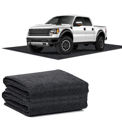 17 x 7.4 FT Garage Floor Mat for Under Cart, Oil Spill Mat with Weather backing, Garage Flooring and Floor Protection for Garage, Garage & Shop Floor & Parking mats, Reusable, Washable, Protects Floor