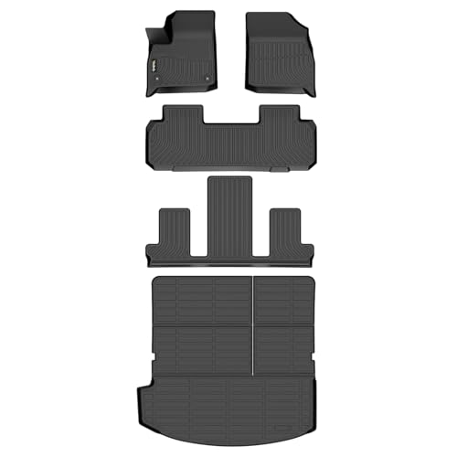 Wailtnb- for Buick Enclave 2018-2024 Floor Mat Cargo Mat All Weather Automotive Floor Liner Car Mat Custom Fit for Enclave Accessories Black
