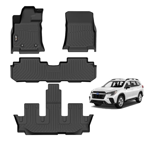AIPOIL Floor Mats for 2019-2025 Subaru Ascent 7/8 Passenger | All-Weather | Easy to Clean | All-Round ProtectionFull Set Automobile mats Accessories.