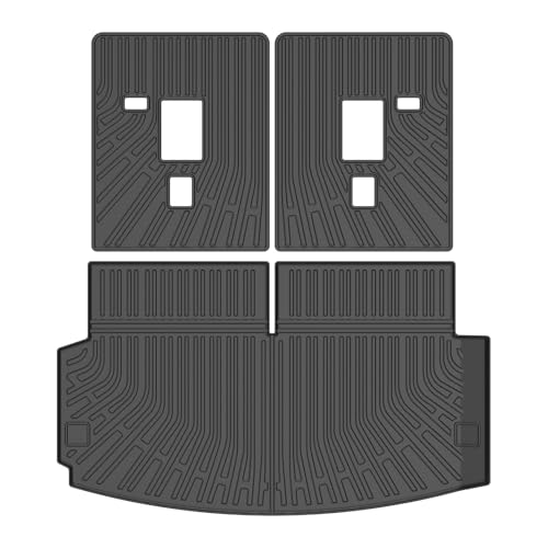 Durango Cargo Liner - Trunk Mat for Dodge Durango 6 & 7 Seats 2016-2025 2026, All Weather Cargo Mat for Durango Accessories, Heavy Duty Car Mats, Car Accessories