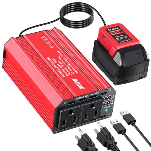 Ecarke 300W Milwaukee-Compatible Inverter