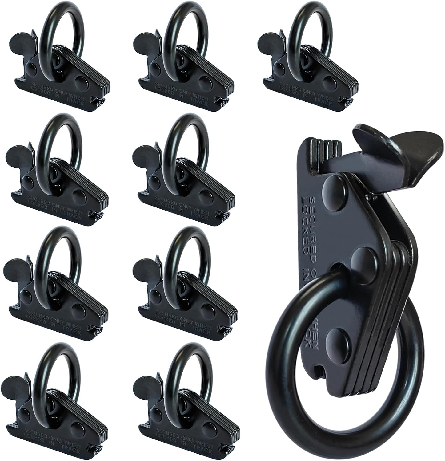 MorScan 10-Pack Extra Heavy Duty E-Track O Ring Anchors