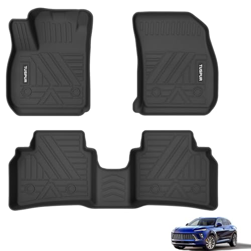 Floor Mats Fit for Buick Envision Cargo Liner 2021 2022 2023 2024 2025 All Weather Floor Mat for Buick Envision Accessories Durable Waterproof Carpet Protection, Black