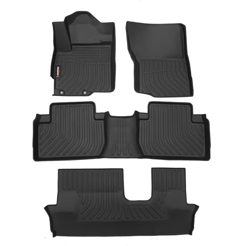 Binmotor-Floor Mats for Mitsubihi Outlander 2014-2021, All Weather Car Floor Mat for Outlander Accessories TPE Heavy Duty Rubber Liners