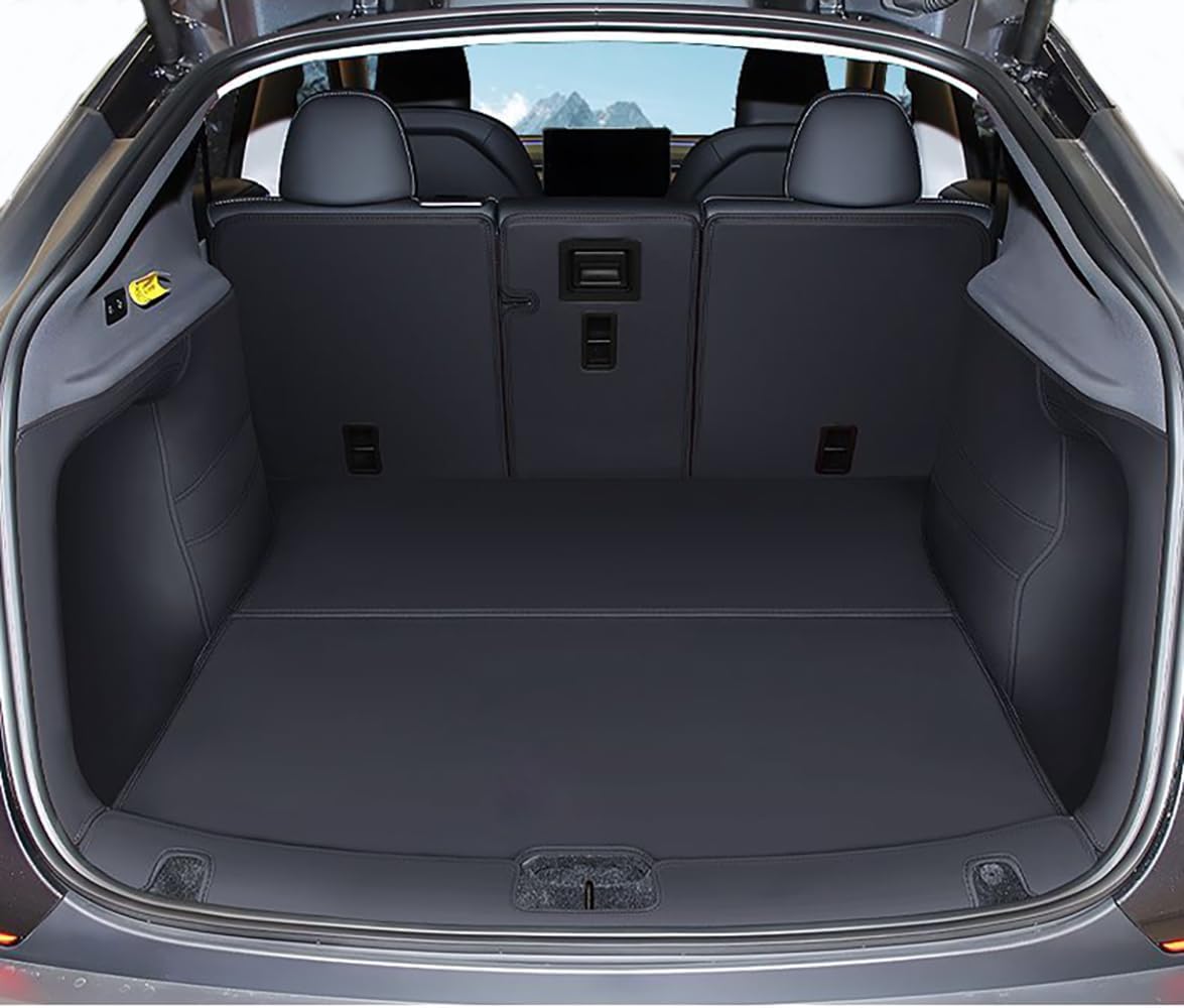 2026 Tesla Model Y Juniper Refresh 5-Seat Full Coverage Trunk Liner Heavy Duty Dog Mat Protector Cover Cargo Liner All Weather Waterproof (Black)