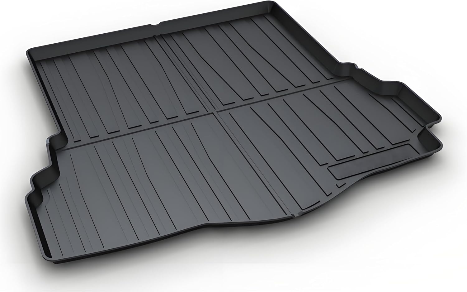 Fusion Cargo Mat - All-Weather 3D Custom-Fit Waterproof Non-Slip Durable Odorless TPO Trunk Tray Floor Mat with Raised Lip Compatible with 2013-2020 Ford Fusion