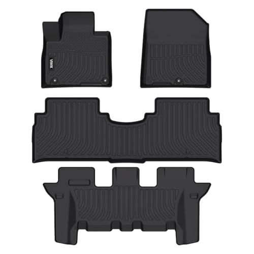 VIWIK Floor Mats Fit for Kia Sorento 7 Seat