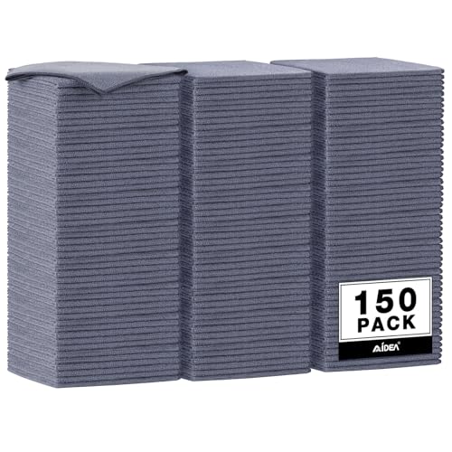 AIDEA Microfiber Cleaning Cloth (Grey 150PK)